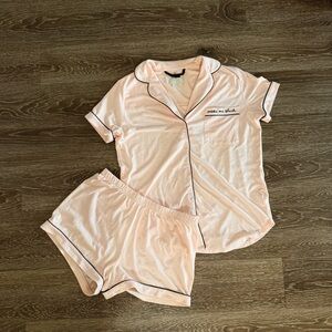 Kate Spade Make Me Blush Short Pajama Set - Light Pink Women's Sleepwear